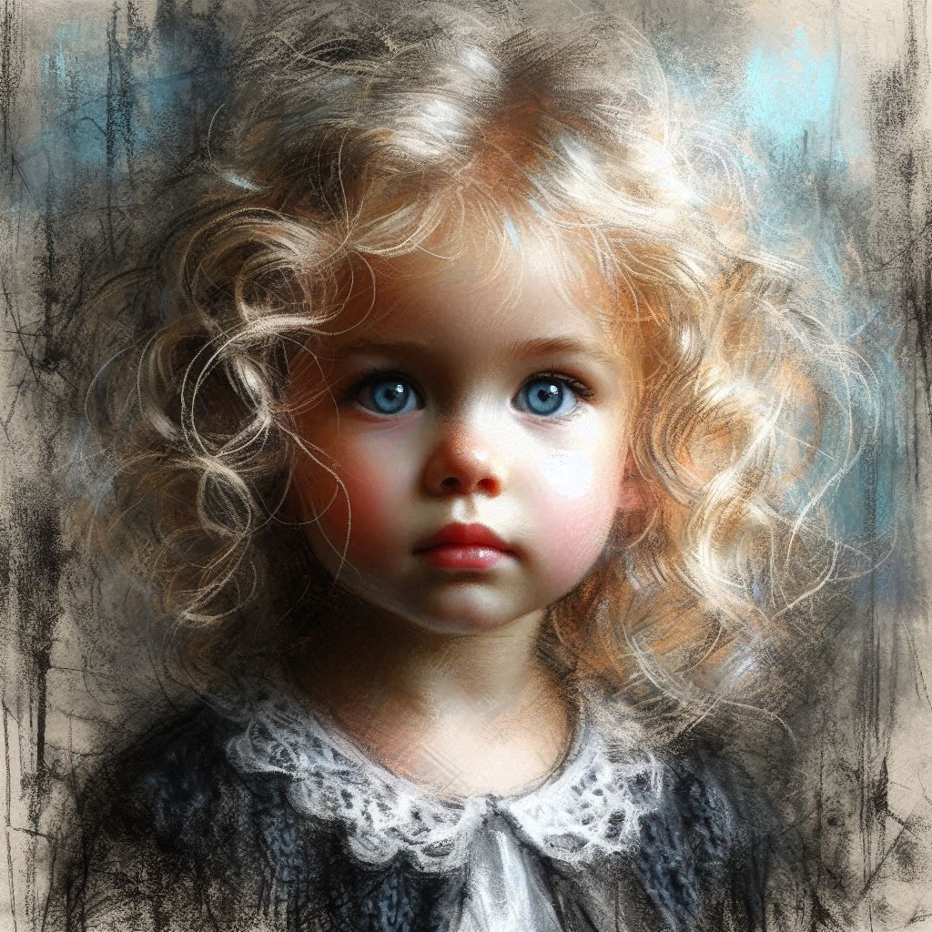 Sweet little girl portrait   by @Anna