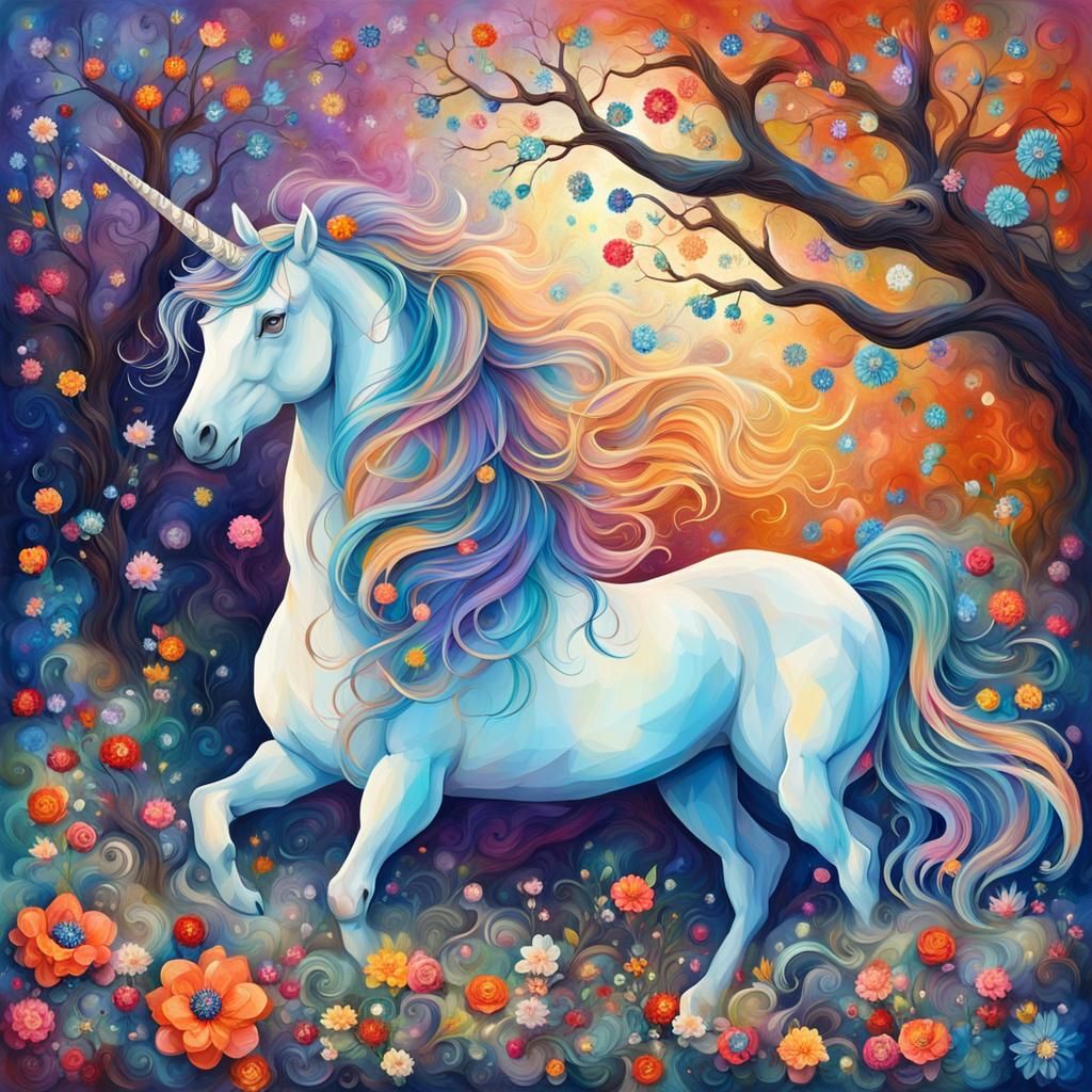 Once upon a time, there was a beautiful unicorn living in an...