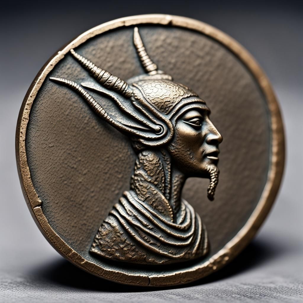 Ancient alien coin