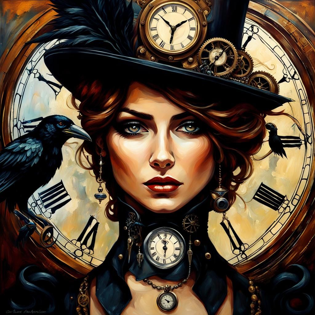 Steampunk Lady - AI Generated Artwork - NightCafe Creator