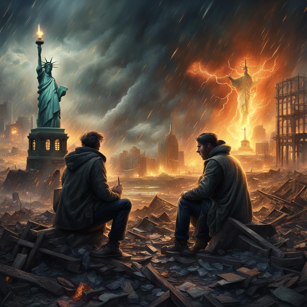 Give me your tired, your poor,
Your huddled masses yearning to breathe free,
The wretched refuse of your ...  by @OneMich01