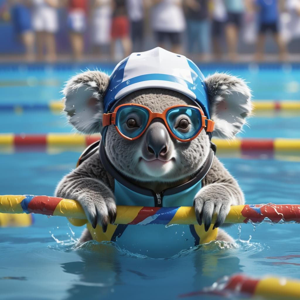 swimming competition  by @christine