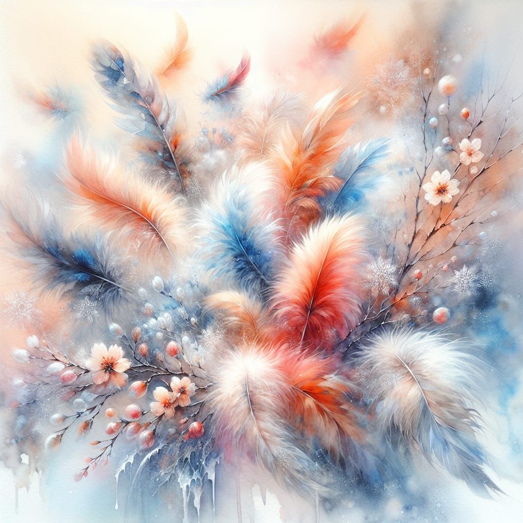 Feather Bouquet  by @Foul Rabbit