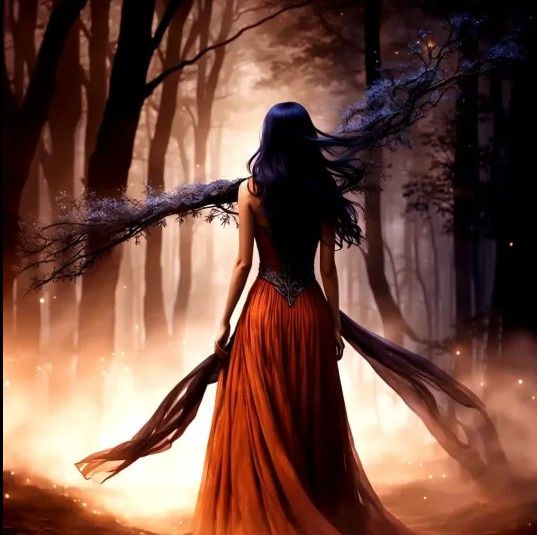 11/9/2025-Sunday Autumn Village in a Snow Globe Art By Archangel Tara