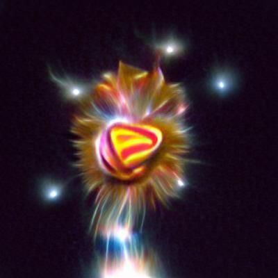 a super nova blowing up big and bright