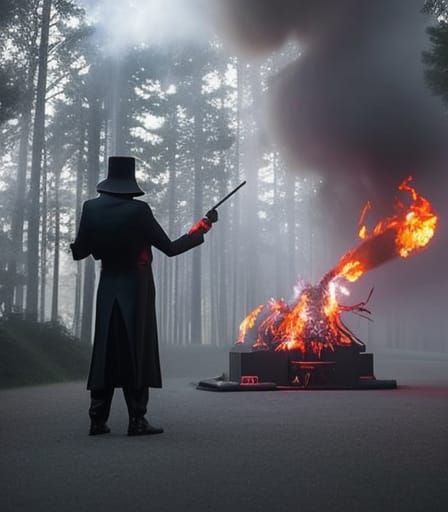 Surreal Hellgrammite in Stop Motion Cinema Style