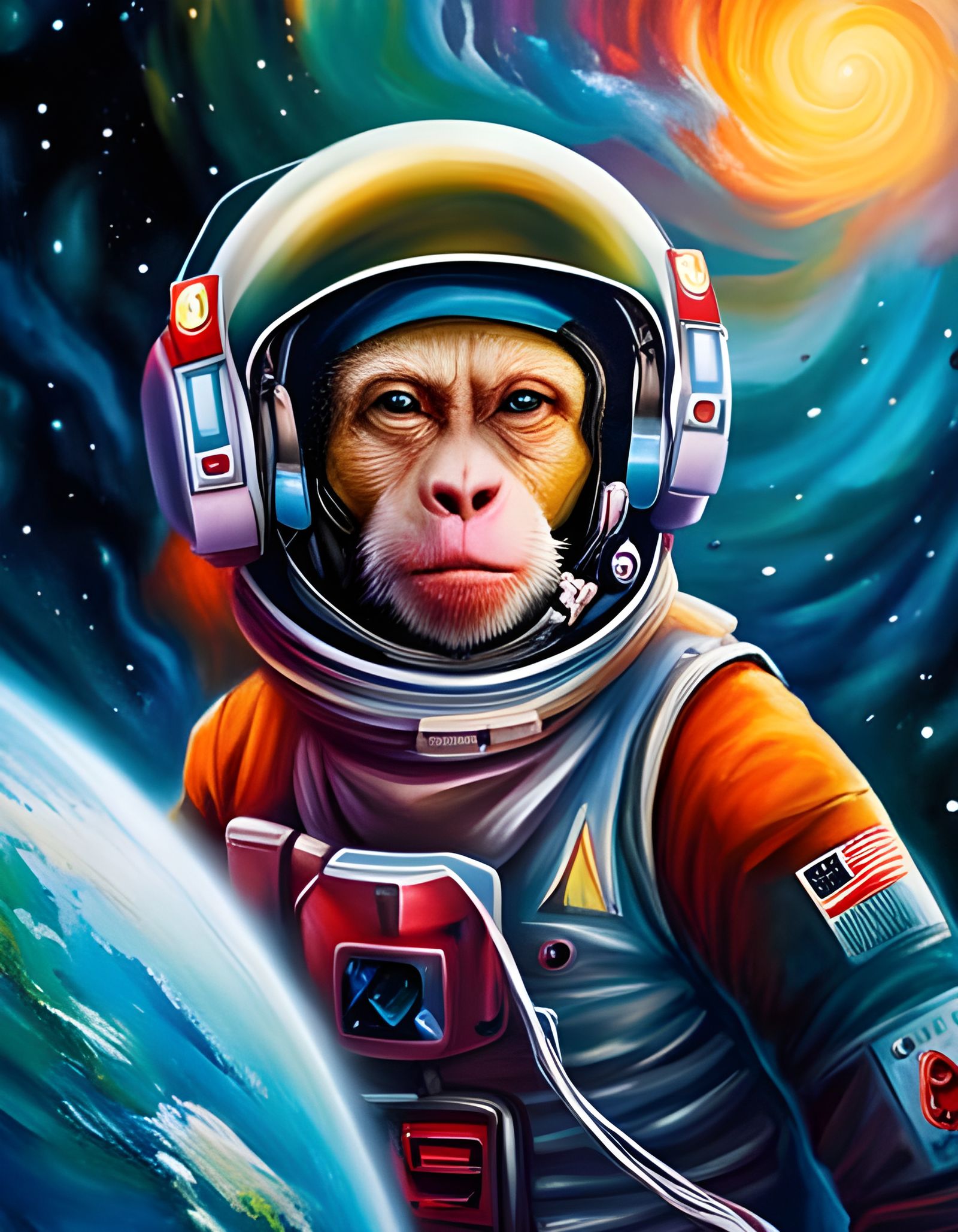 Space Monkey - AI Generated Artwork - NightCafe Creator