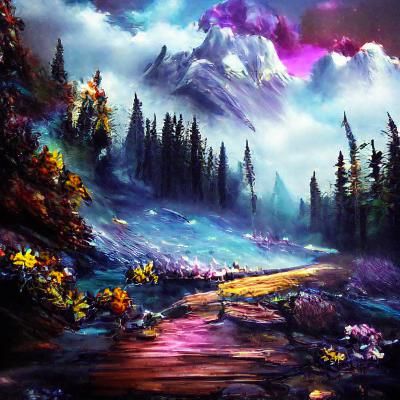 Mountain Road - Artistic