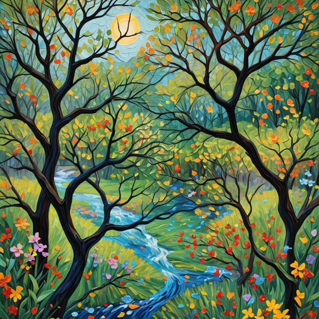 Earth Day: Interconnected Life in Neo-Impressionism