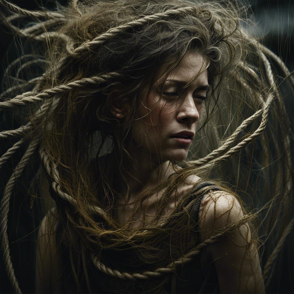 Extremely detailed cinematic film still photography of a wom...