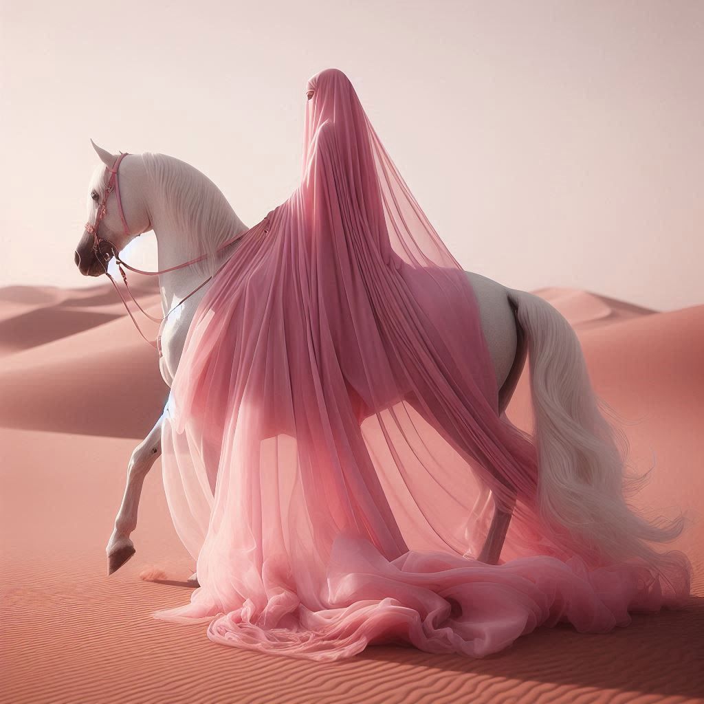 Arabic Princess in Pink Hijab