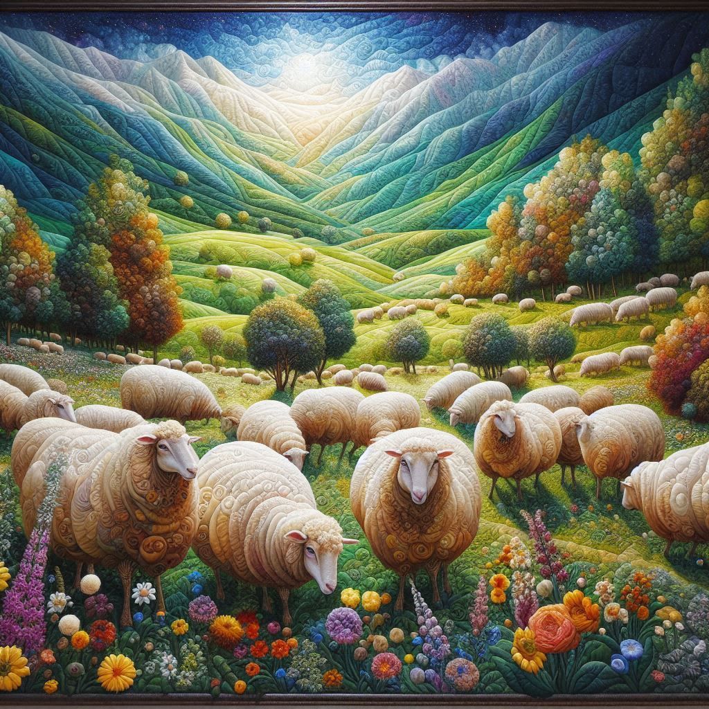 Quilted Alpine Pasture