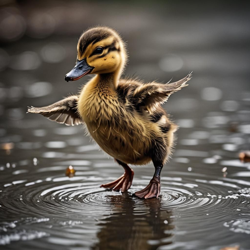 Cute dancing duckling  by @Jerri