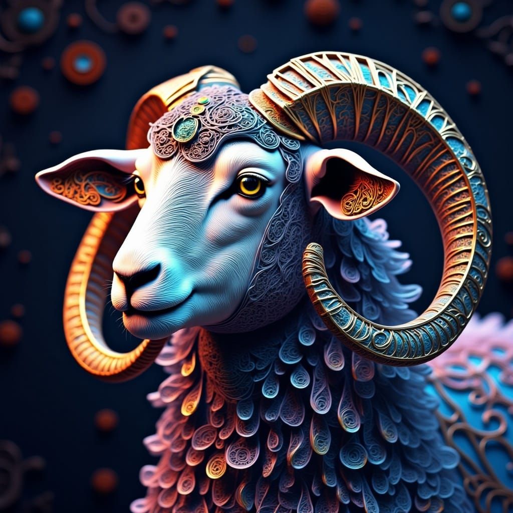 A sheep closup <lora:String Theory 2:1.0> 