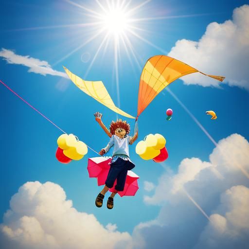 a kite delivering a dozen eggs