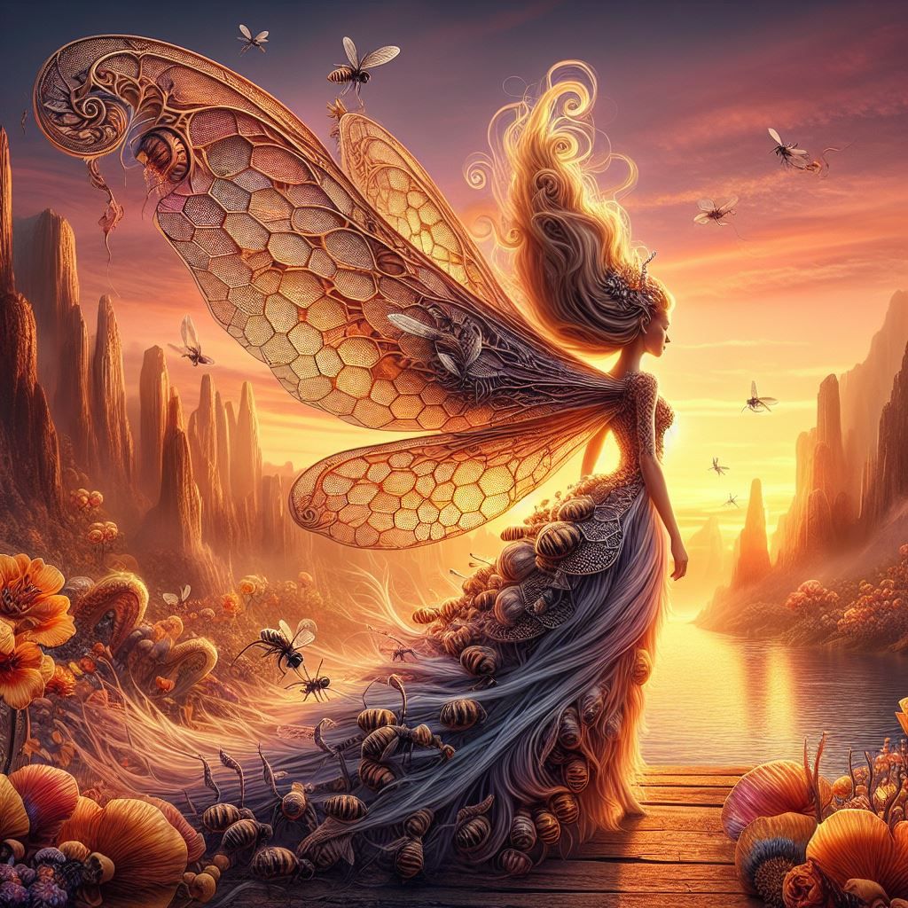 FAE OF THE BEES 🐝🧚🏽  by @WynSongByrd