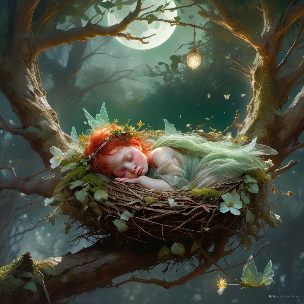 Sleeping fairy  by @QueenKittyKat