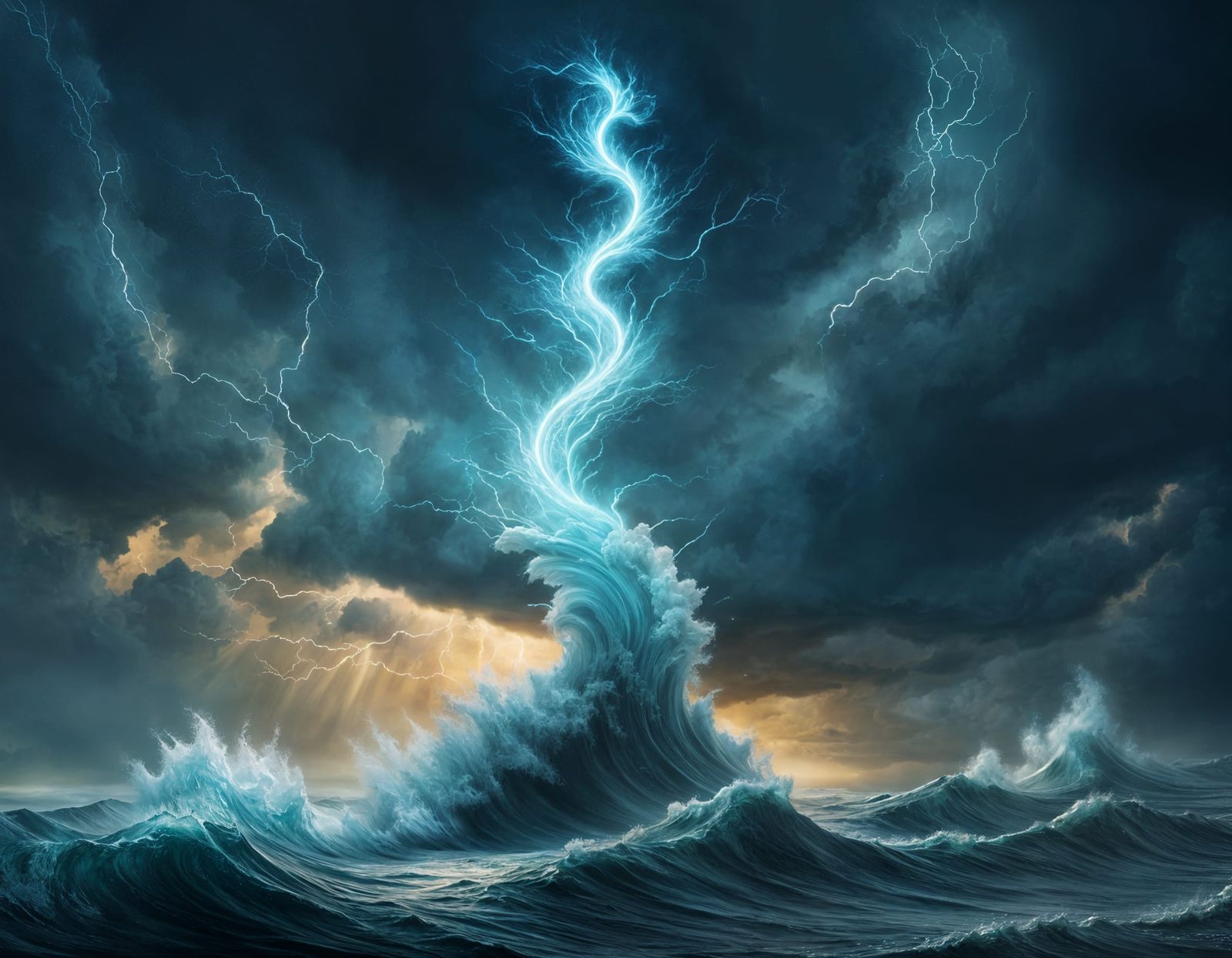 the magical staff of the sea storm  by @undefined