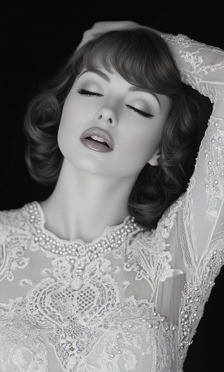 Black and white portrait