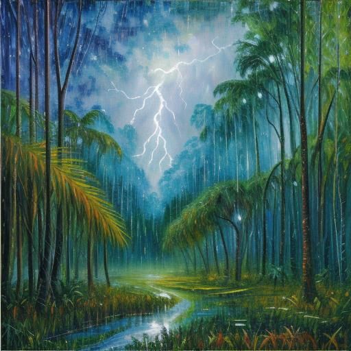 Jungle Storm - AI Generated Artwork - NightCafe Creator