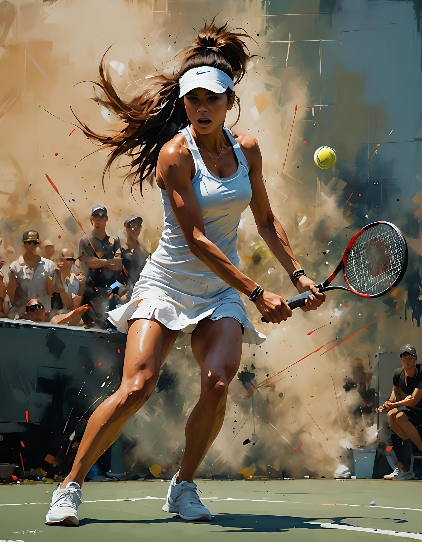 Master your tennis game - AI Generated Artwork - NightCafe Creator