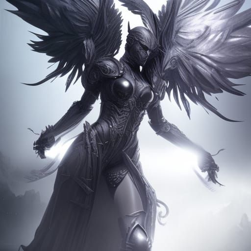 dark angel knight - AI Generated Artwork - NightCafe Creator