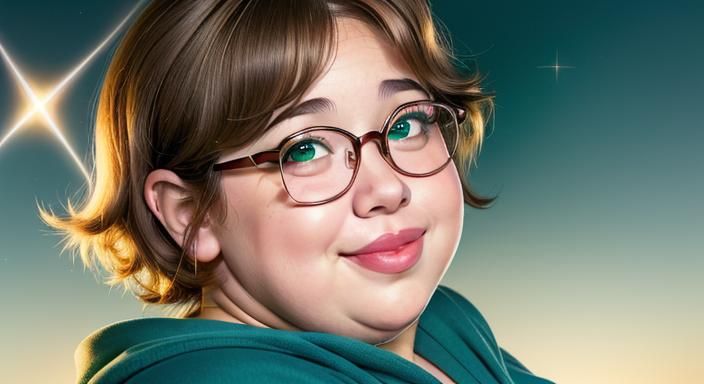 (PROFESSIONAL PHOTOGRAPHIC PORTRAIT, BOKEH, ((CHUBBY FAT OBE...