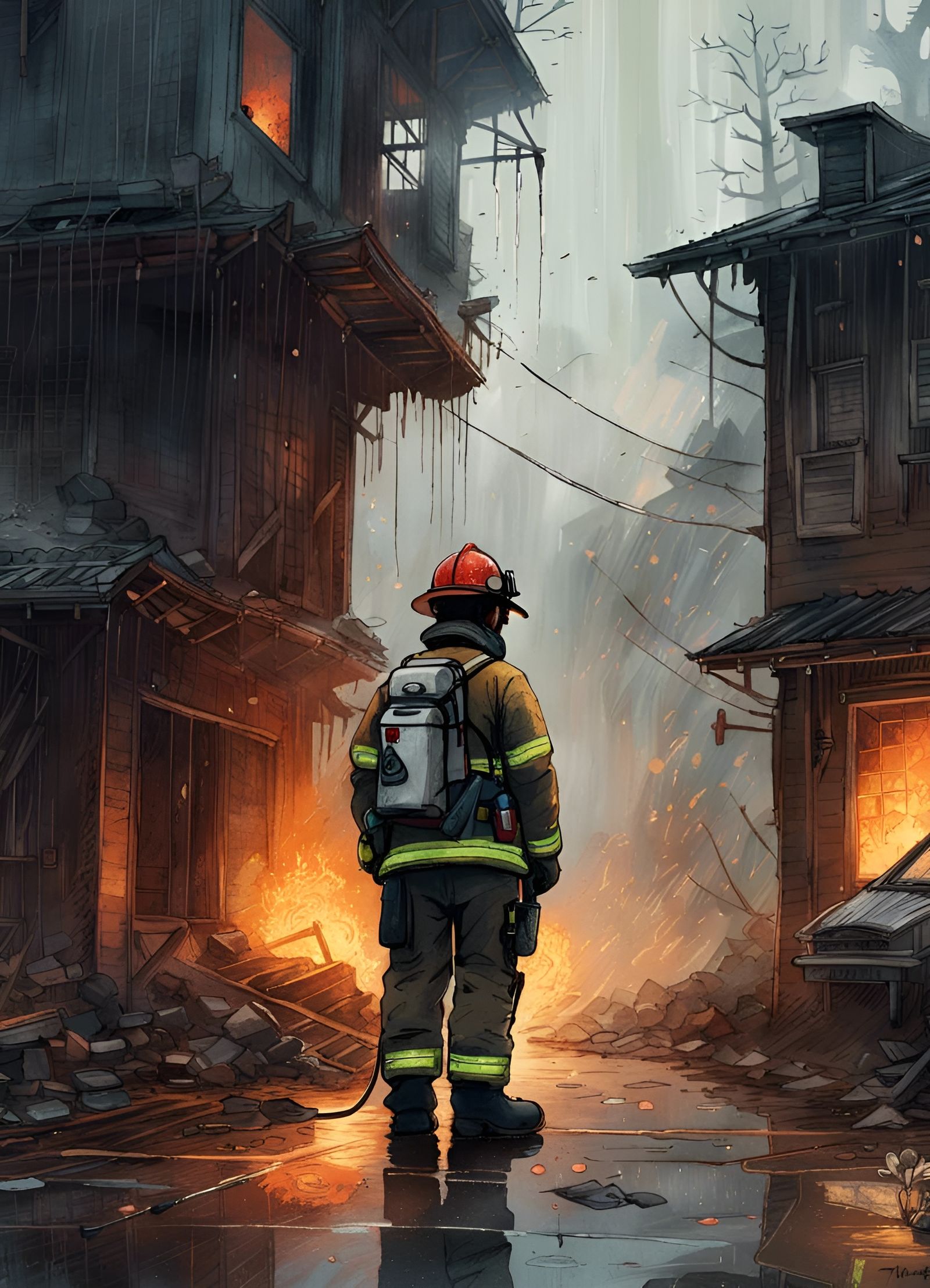 Firefighter  by @Renkompri