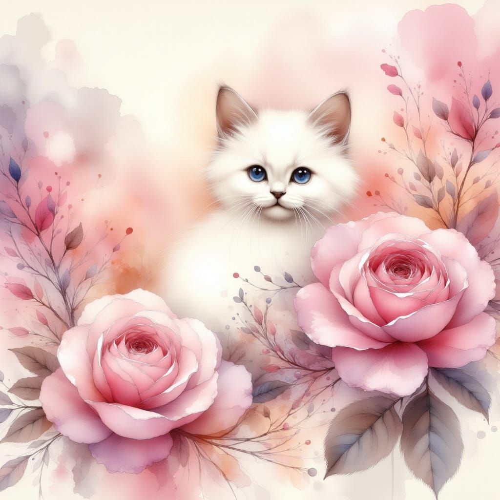 <lora:Ink Wash Paint:1.0> colored ink wash painting. Full screen. Soft focus. Gentle color gradient. Best quality. High-contrast brushstroke...