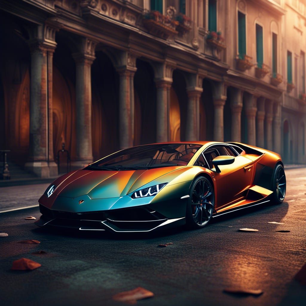 Foto di una Lamborghini - AI Generated Artwork - NightCafe Creator