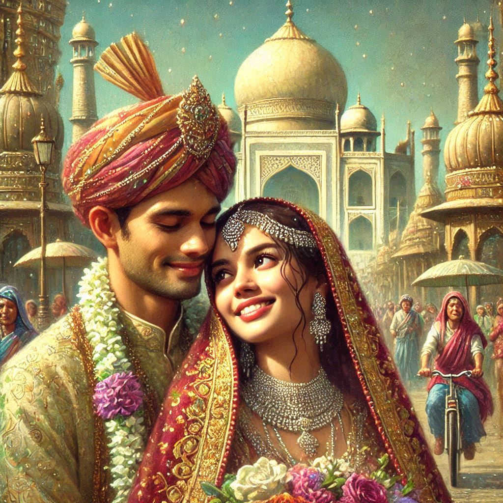 Happy Bride and Groom