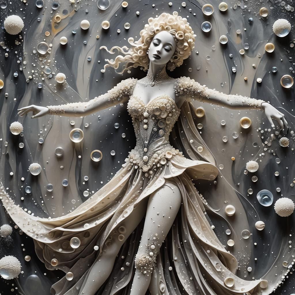 Abstract art of a dancer  by @VolcanoKatze