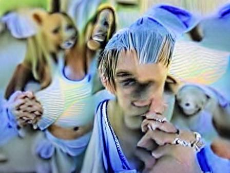 Still from an Aaron Carter music video from 2002