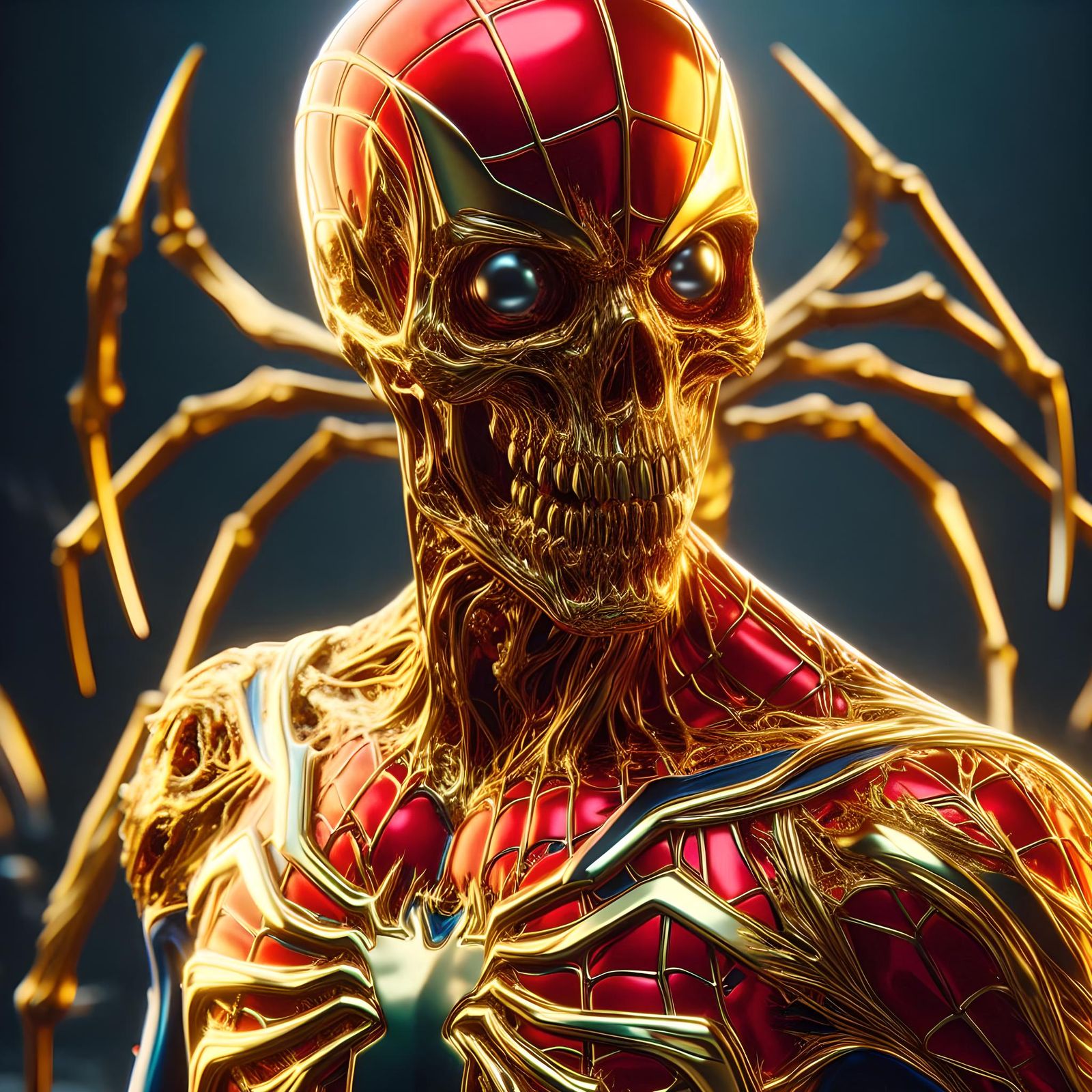 Gold Zombie Spider-Man