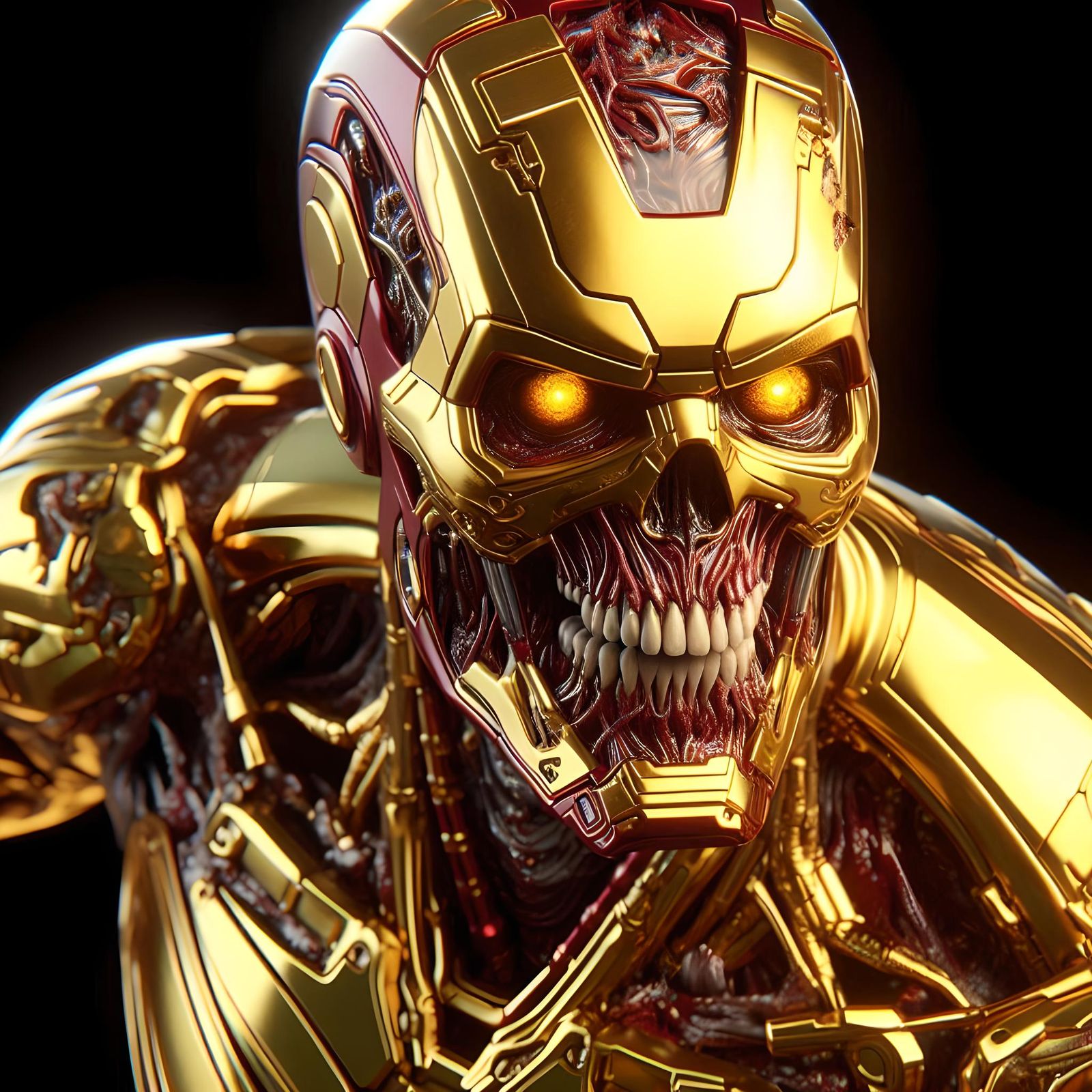 Gold Zombie Iron Man