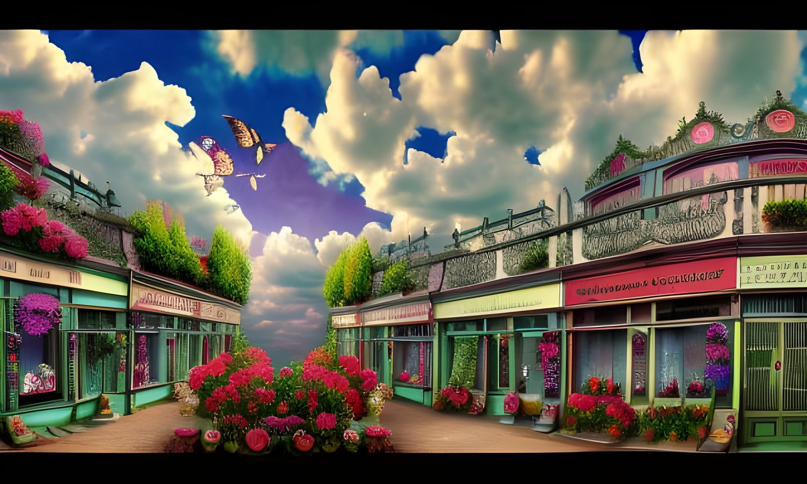 Ethereal Victorian Flower Garden Shoppes