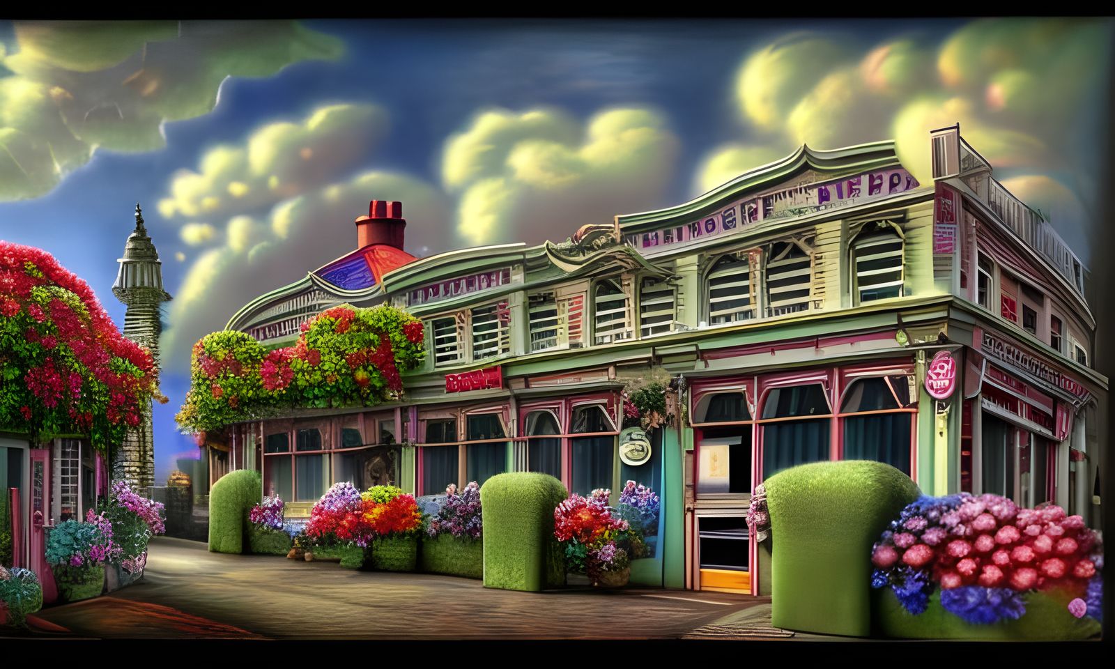 Ethereal Victorian Flower Garden Shoppes