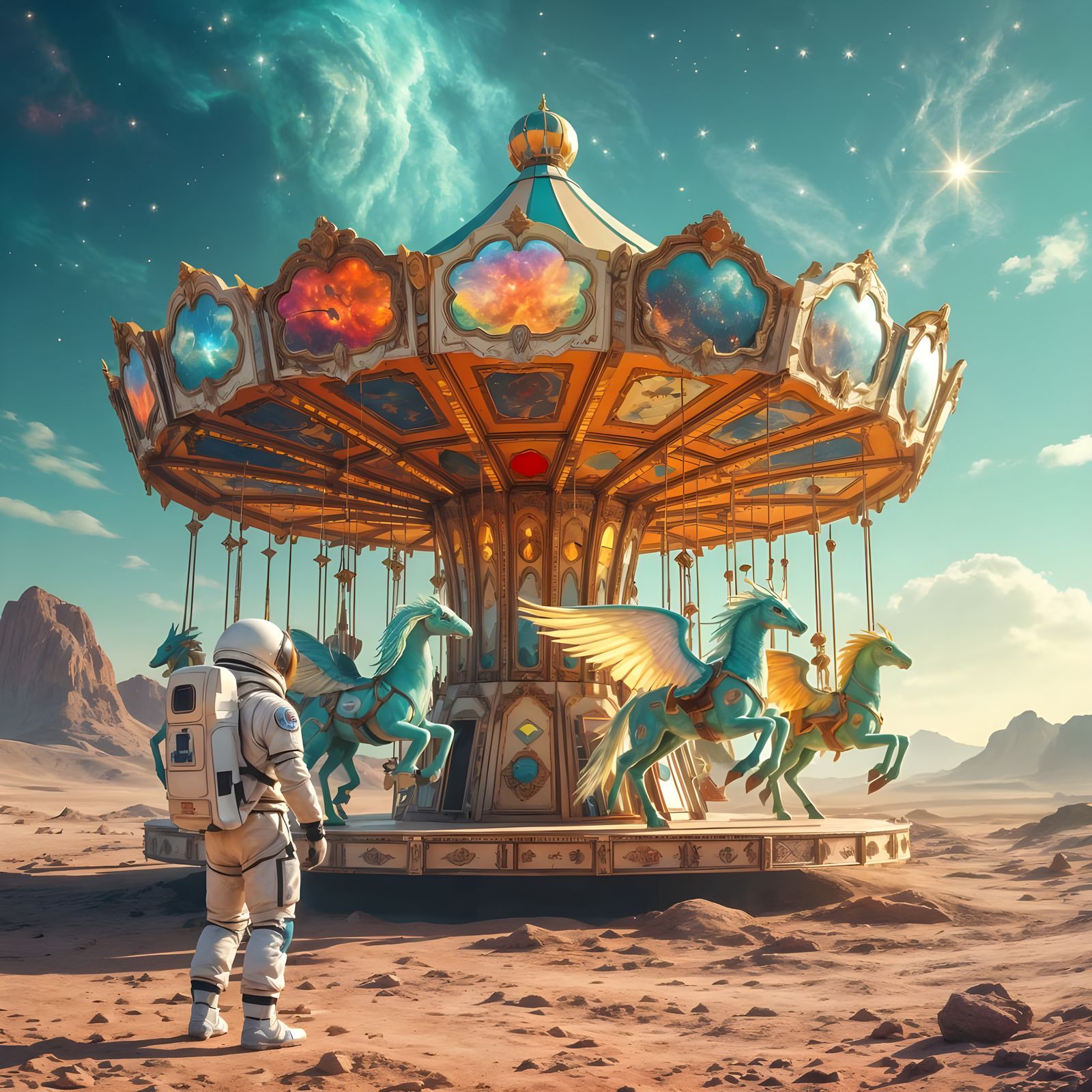 Alien carousel  by @Good_Vibes_Only