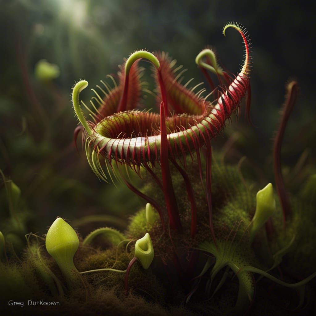 Carnivorous plant - AI Generated Artwork - NightCafe Creator