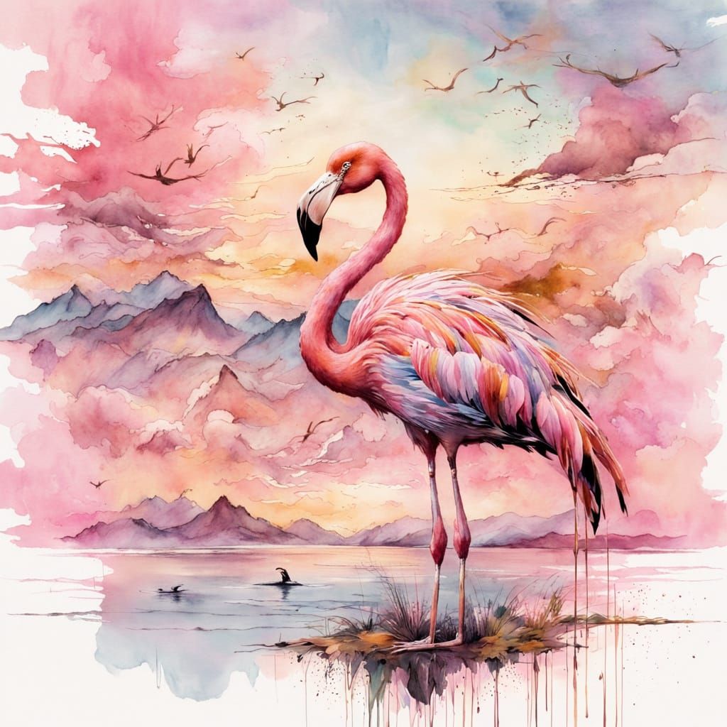 Flamingo  by @Fraui