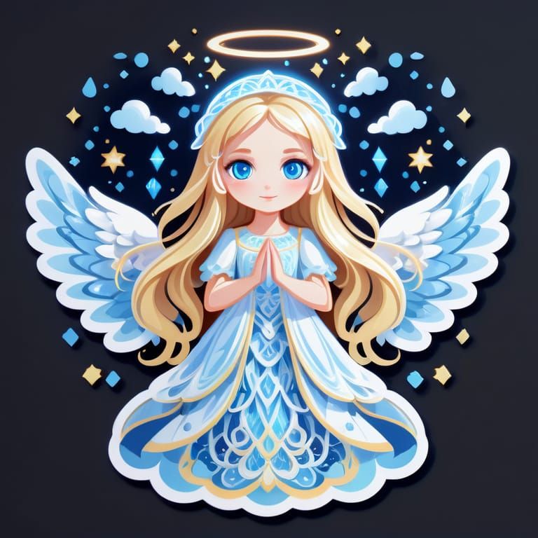 Angel sticker