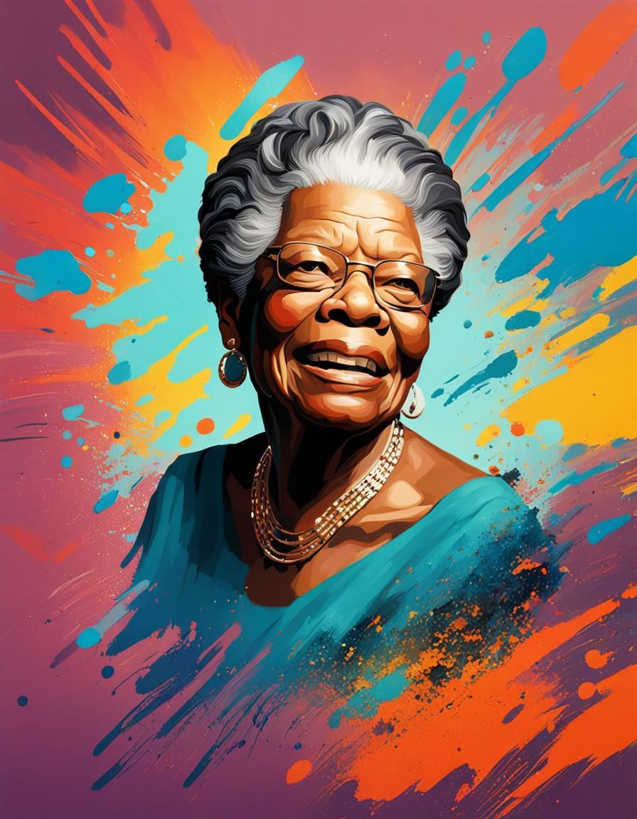 Ms. Angelou  by @Just in my Lane 