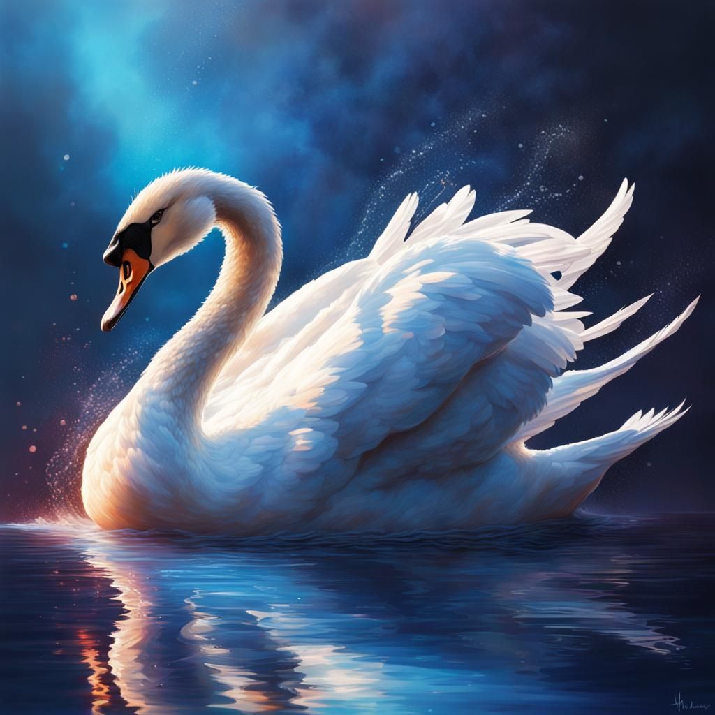 Swan  by @Elven Maiden