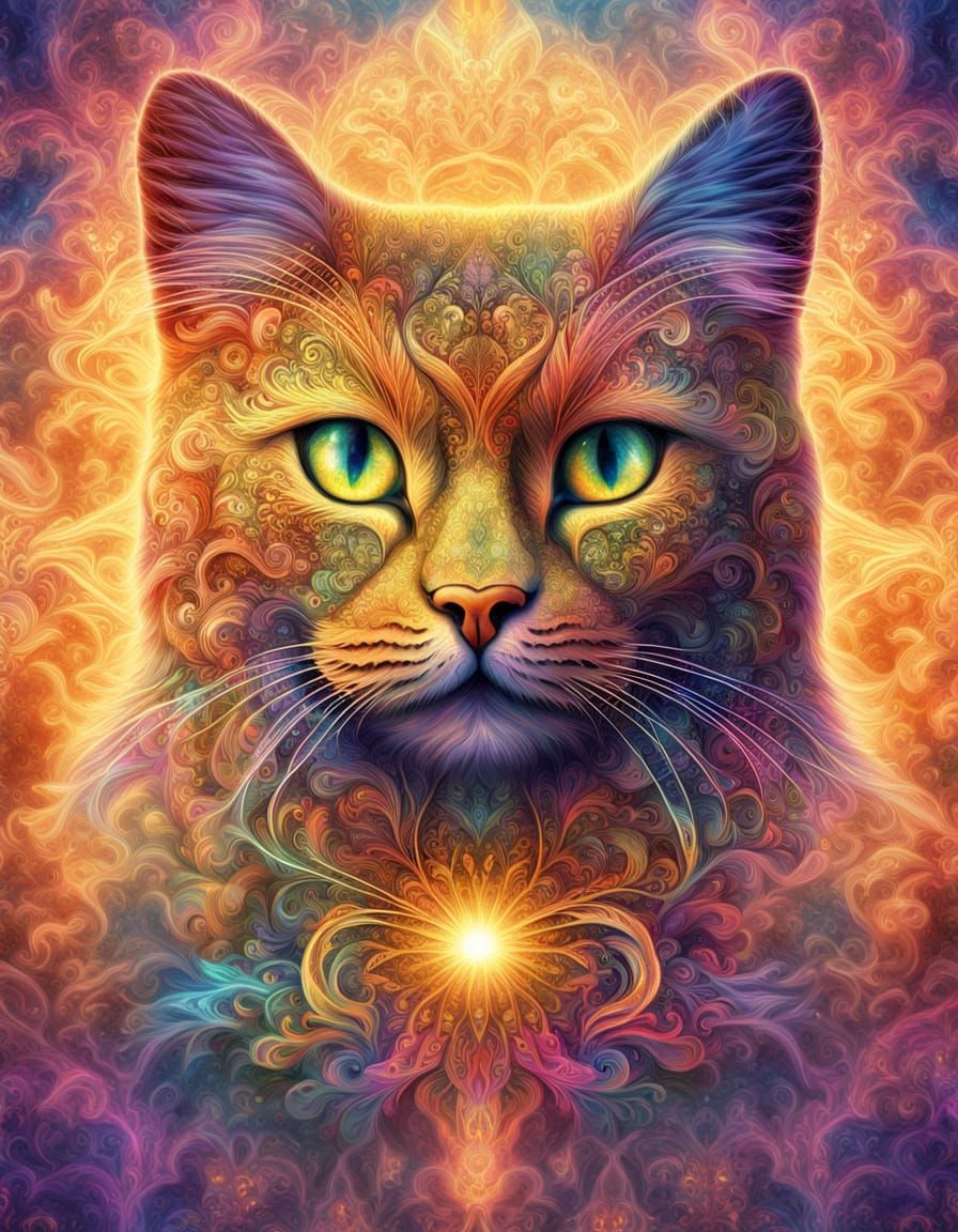 Cosmic Cat  by @bochiski