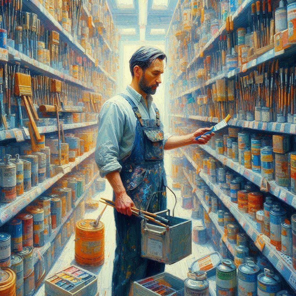 Man in the hardware store  by @Appache