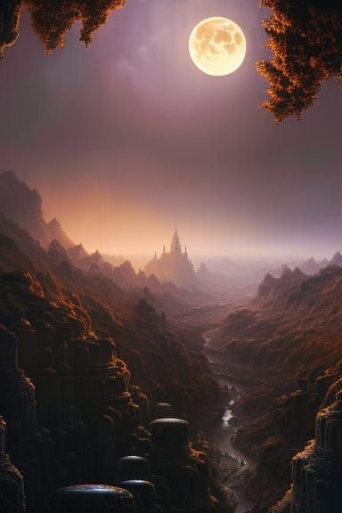 Moon on the Rocks