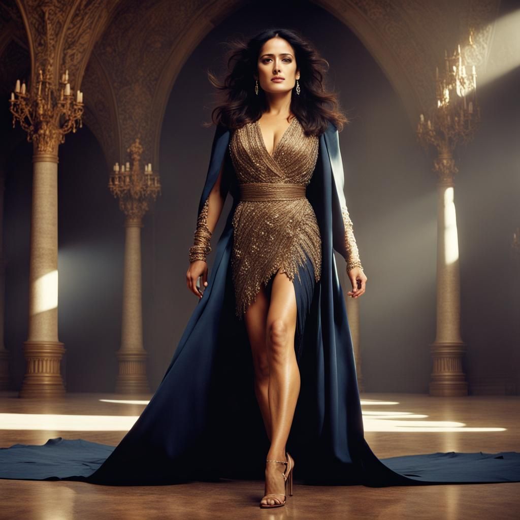 Salma Hayek (Heavenly) - AI Generated Artwork - NightCafe Creator