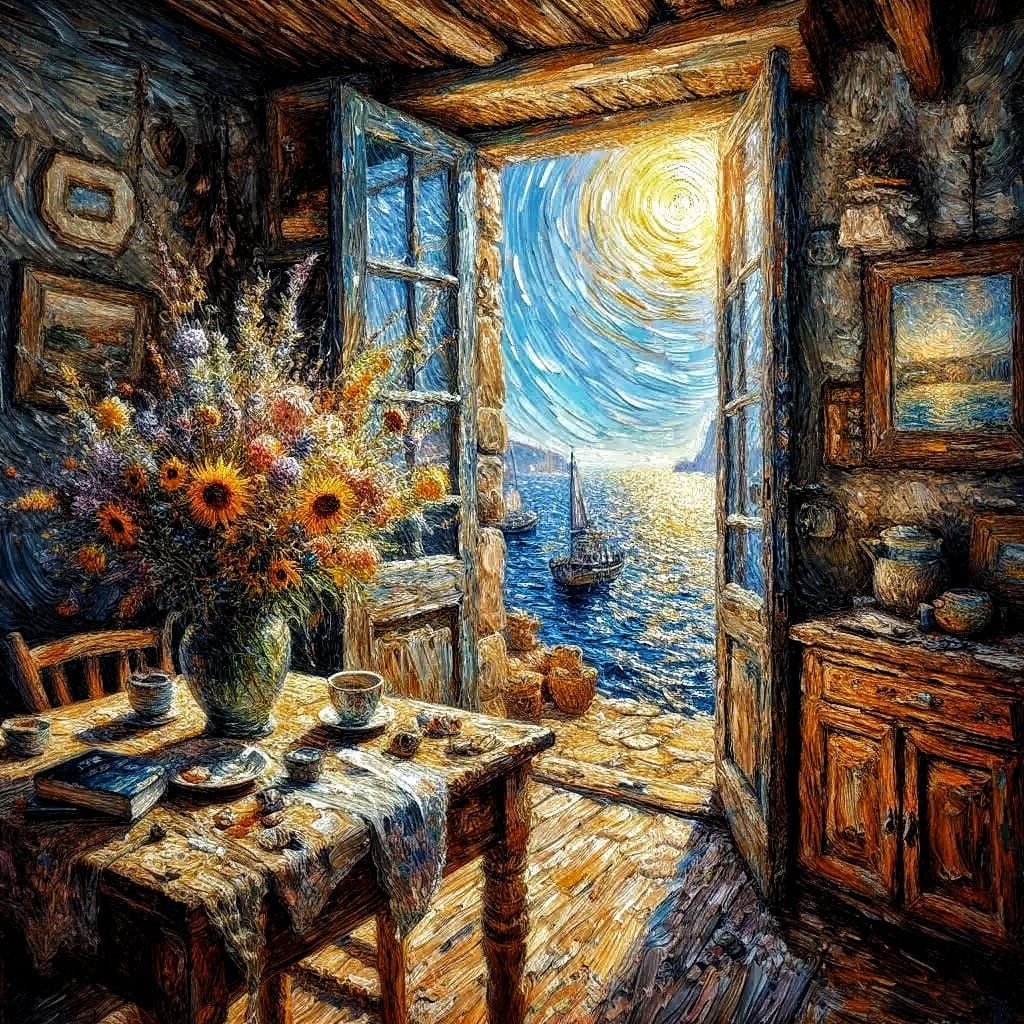 Doorway to a seascape