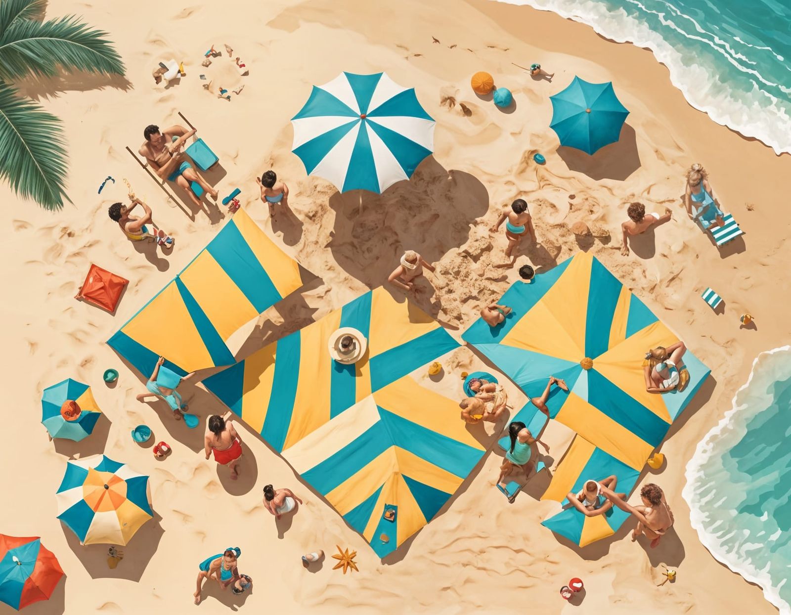 Family on the beach  by @Doug the Old