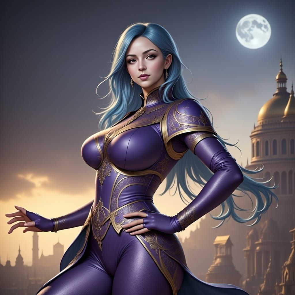  <lora:Venus Delgaodo:1.0> as a mage